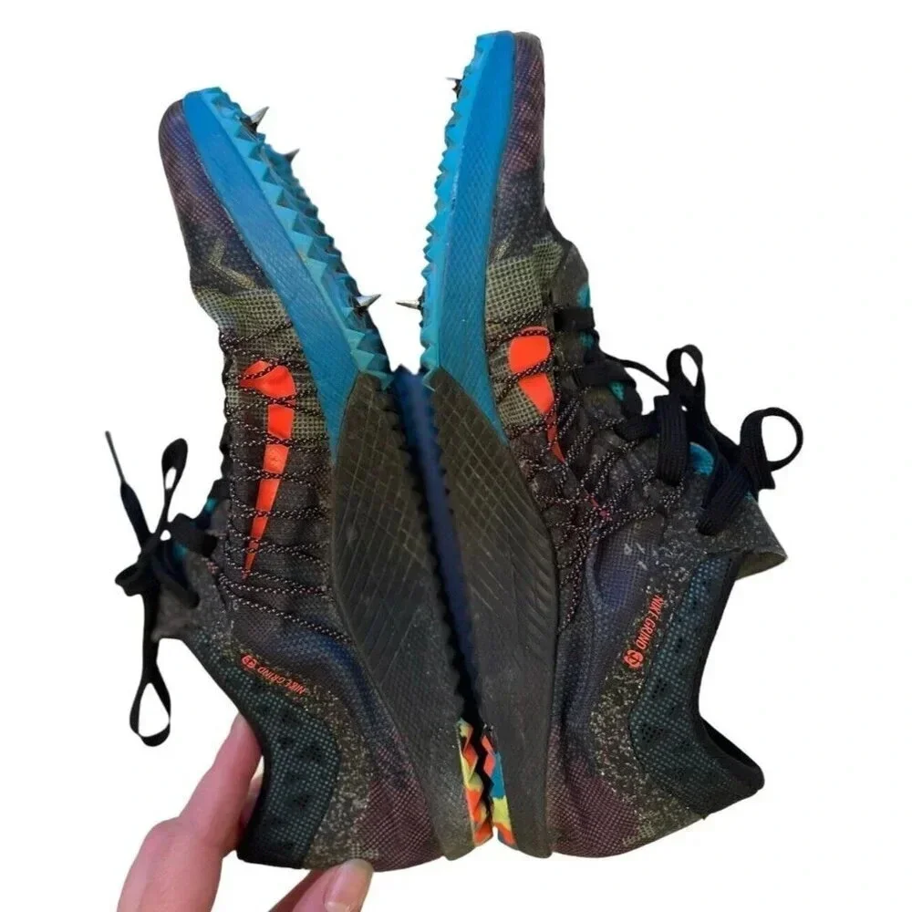 Nike Zoom Victory XC 3 Black/ Blue Lagoon/ Hot Lava Size 8 Track Shoe Unisex
